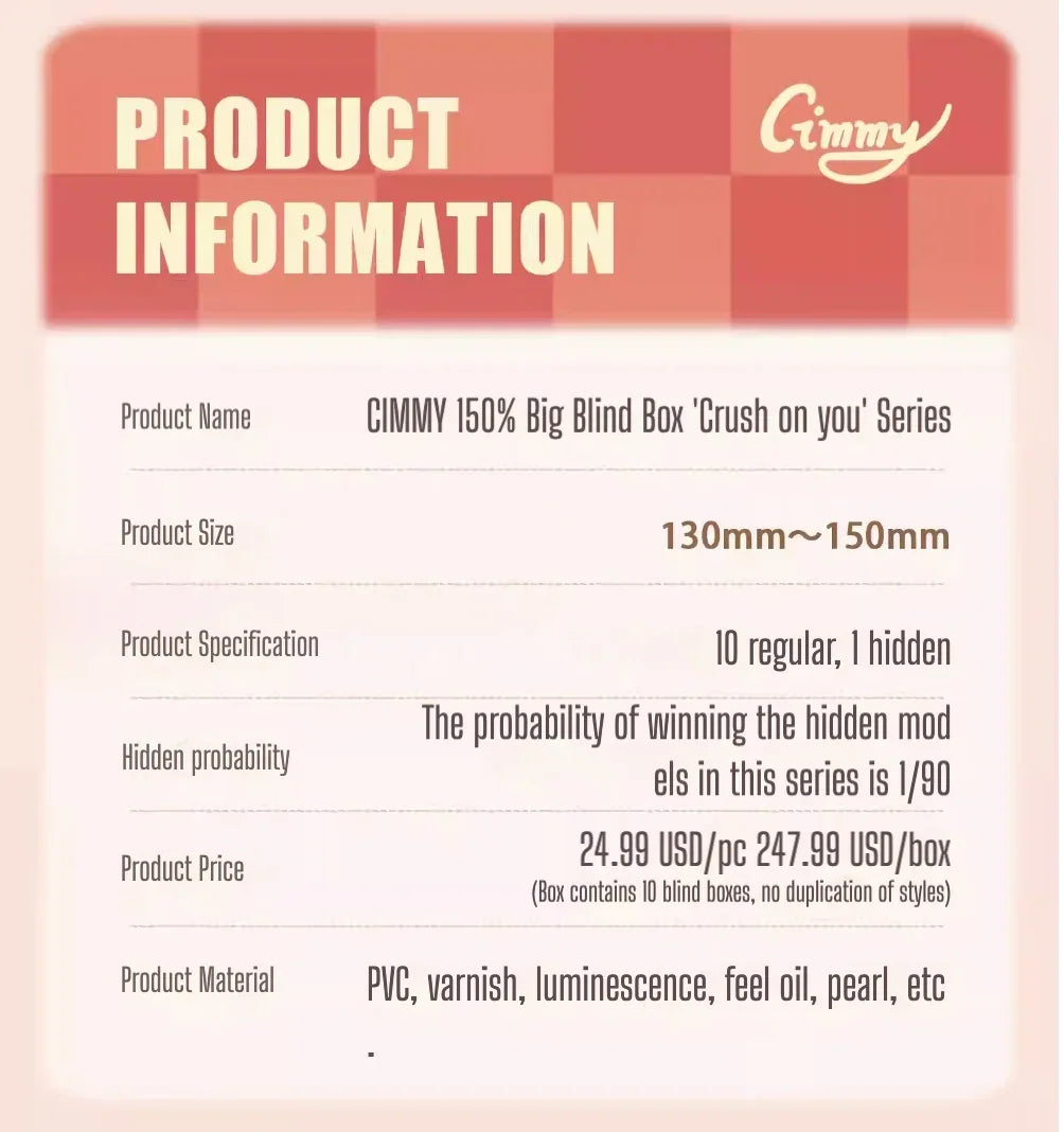 CIMMY 'Crush on you' Series blind box